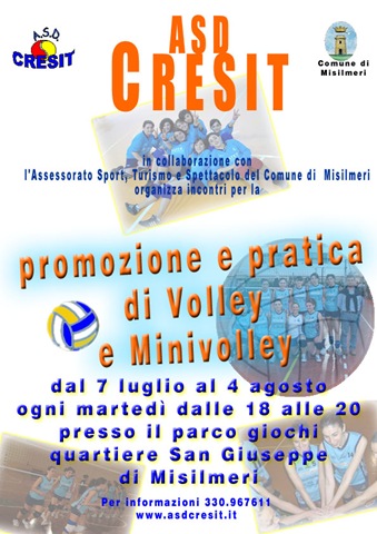 locandina promozione volley Misilmeri